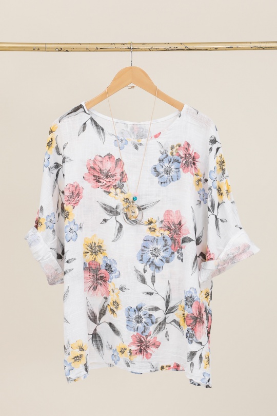 Blouses Femme Beige CHANA MOD H318 Efashion Paris