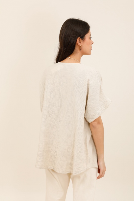 Tops Mujer Beige CHANA MOD H316 Efashion Paris