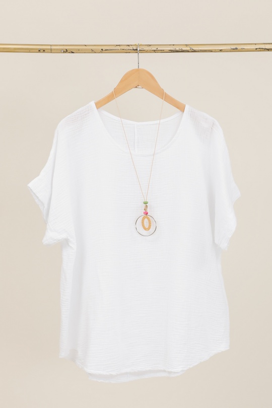 Tops Mujer Beige CHANA MOD H316 Efashion Paris