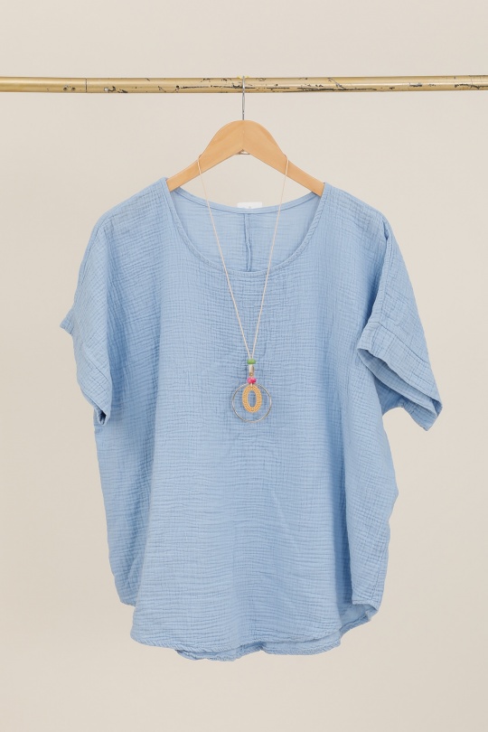 Tops Mujer Beige CHANA MOD H316 Efashion Paris