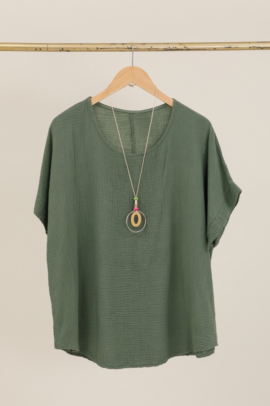 Tops Mujer Beige CHANA MOD H316 Efashion Paris