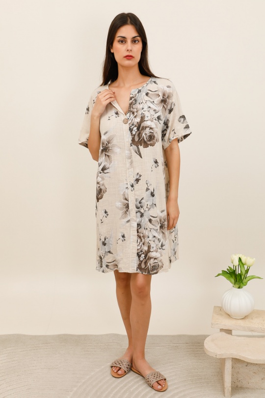 Vestidos cortos Mujer Beige CHANA MOD TU656 Efashion Paris