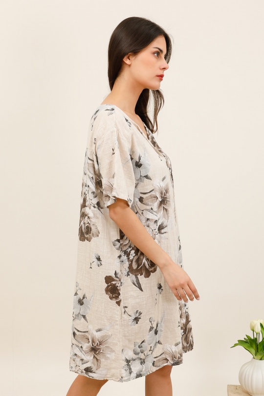 Vestidos cortos Mujer Beige CHANA MOD TU656 Efashion Paris