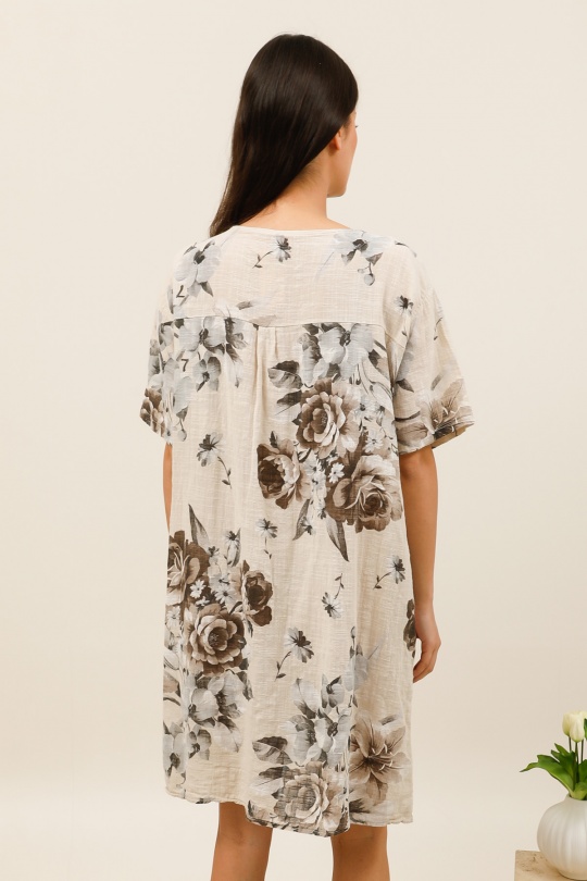 Vestidos cortos Mujer Beige CHANA MOD TU656 Efashion Paris