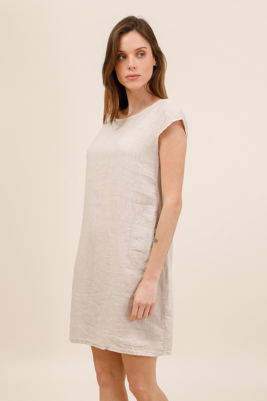 Robes courtes Femme Beige CHANA MOD TU3351 Efashion Paris