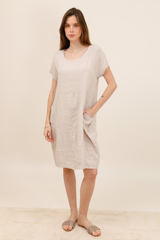 Robes courtes Femme Beige CHANA MOD TU3353 Efashion Paris