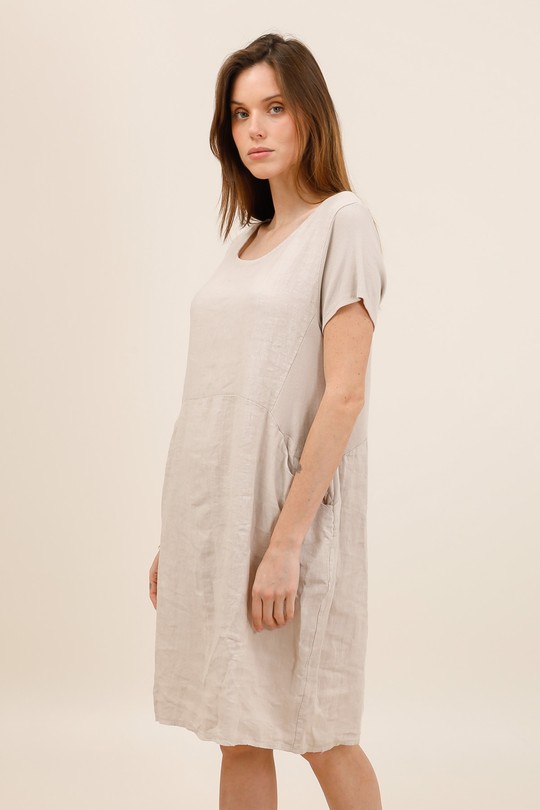 Robes courtes Femme Beige CHANA MOD TU3353 Efashion Paris