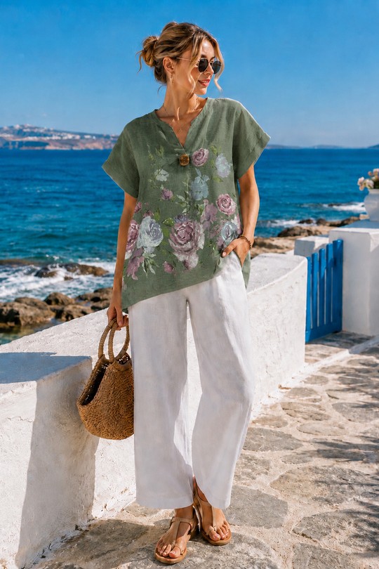 Blouses Femme Beige CHANA MOD CH374 Efashion Paris