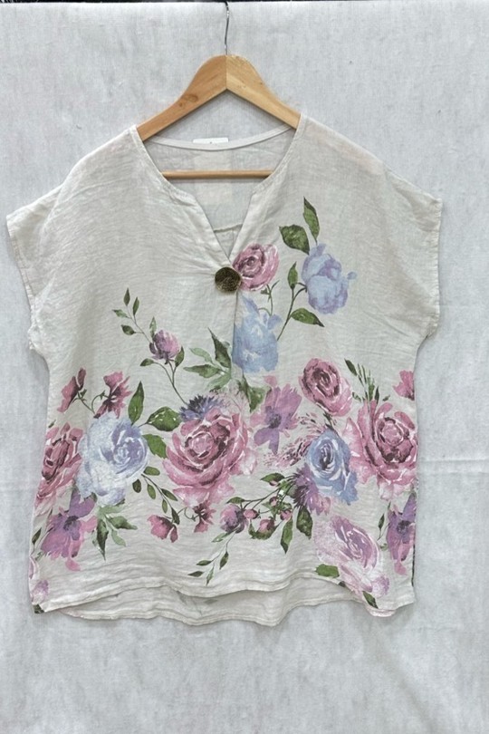 Blouses Femme Beige CHANA MOD CH374 Efashion Paris