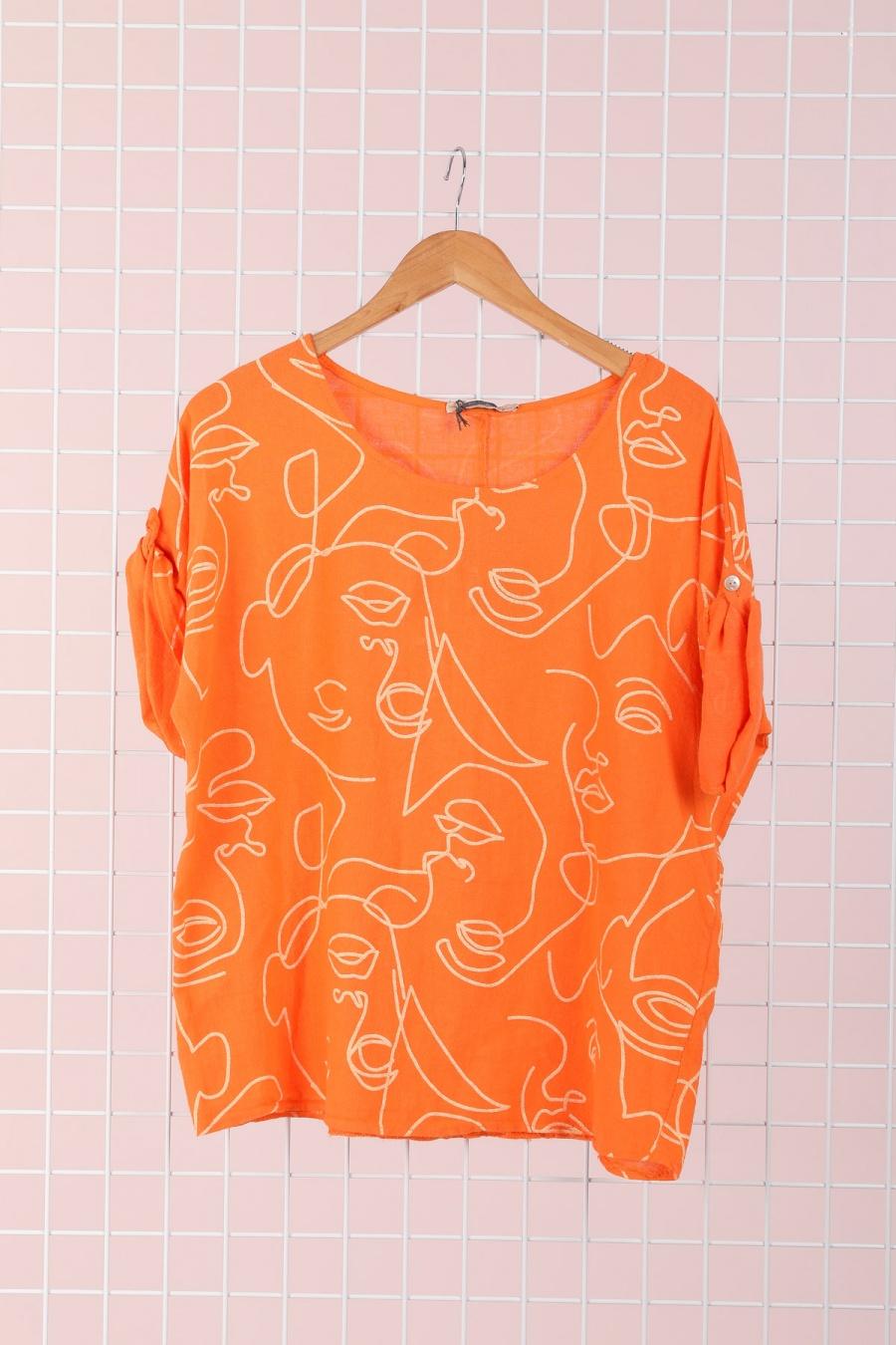 T-shirts Femme Bleu royal CHANA MOD H10 #c Efashion Paris