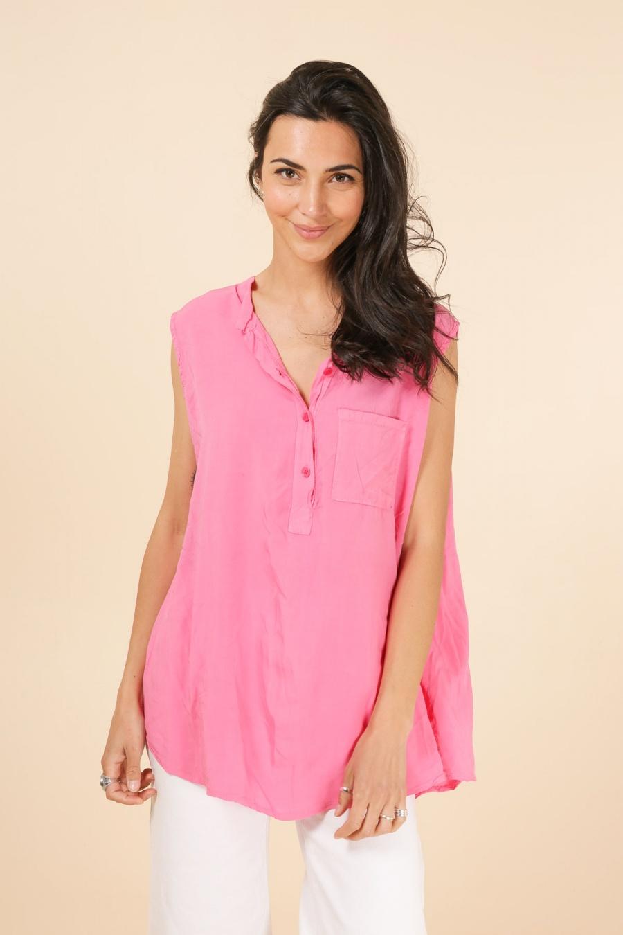 Blouses Femme Fushia CHANA MOD D08E #c Efashion Paris