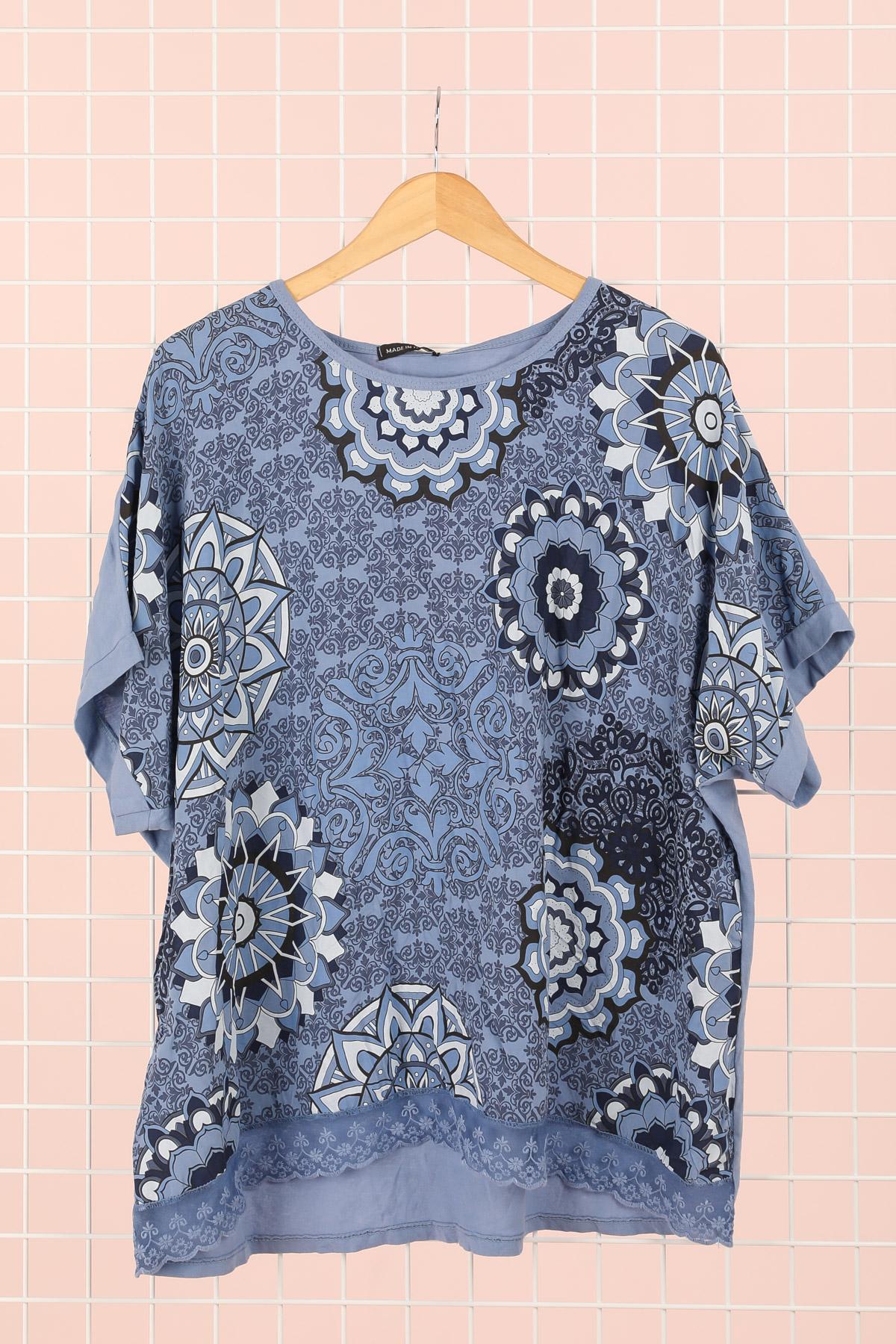 T-shirts Femme Bleu jean CHANA MOD H23 #c Efashion Paris