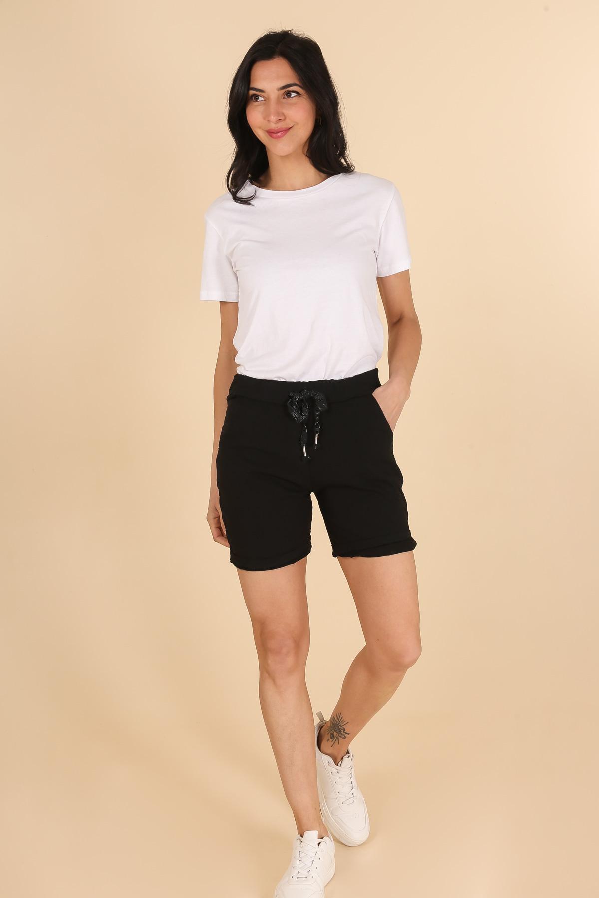 Shorts Femme Noir CHANA MOD ST8A #c Efashion Paris