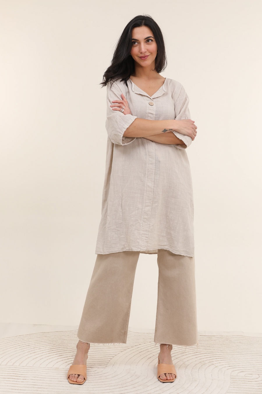 Tuniques Femme Beige CHANA MOD TU02A #c Efashion Paris