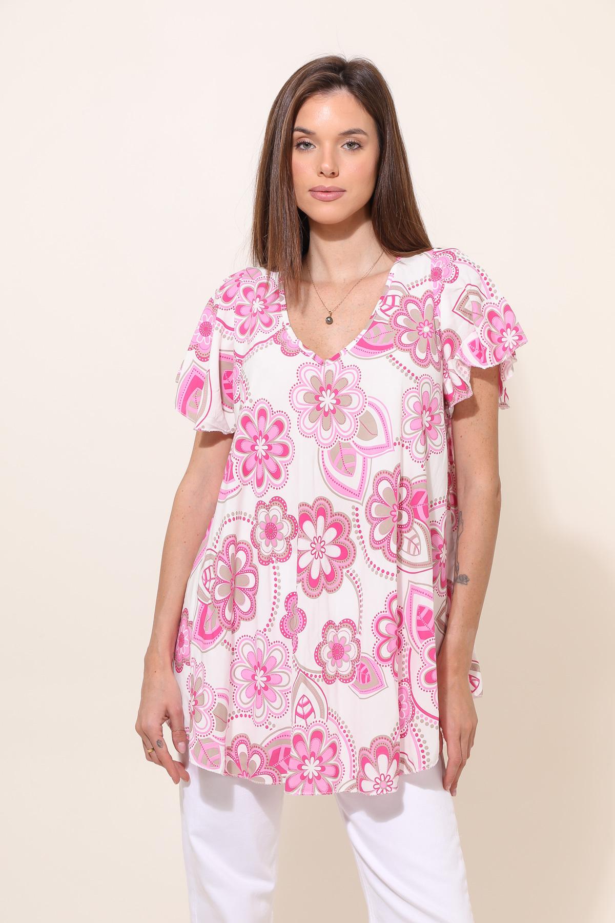 Tuniques Femme Fushia CHANA MOD H252 #c Efashion Paris