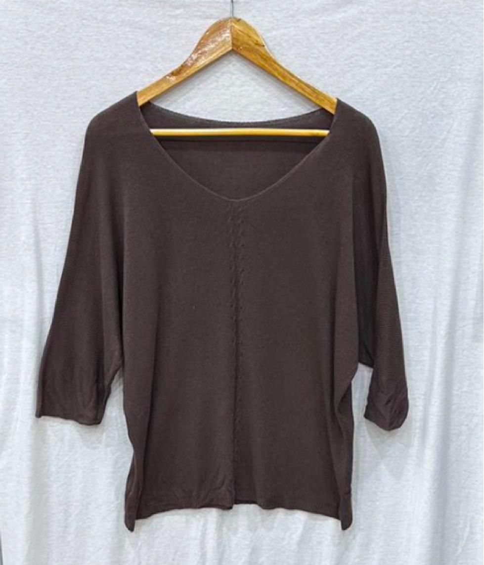 Jumpers Women Brown CHANA MOD PU211 #c Efashion Paris