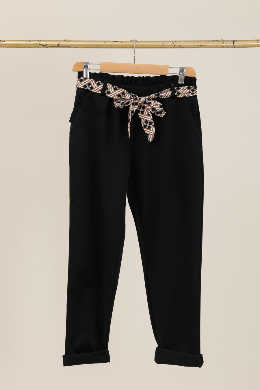 Pantaloni Donna Sky blue CHANA MOD PT335 #c Efashion Paris