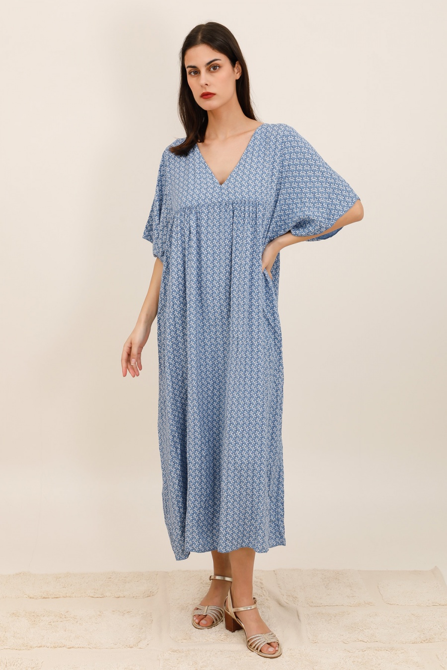 Robes longues Femme Bleu jean CHANA MOD R615 #c Efashion Paris