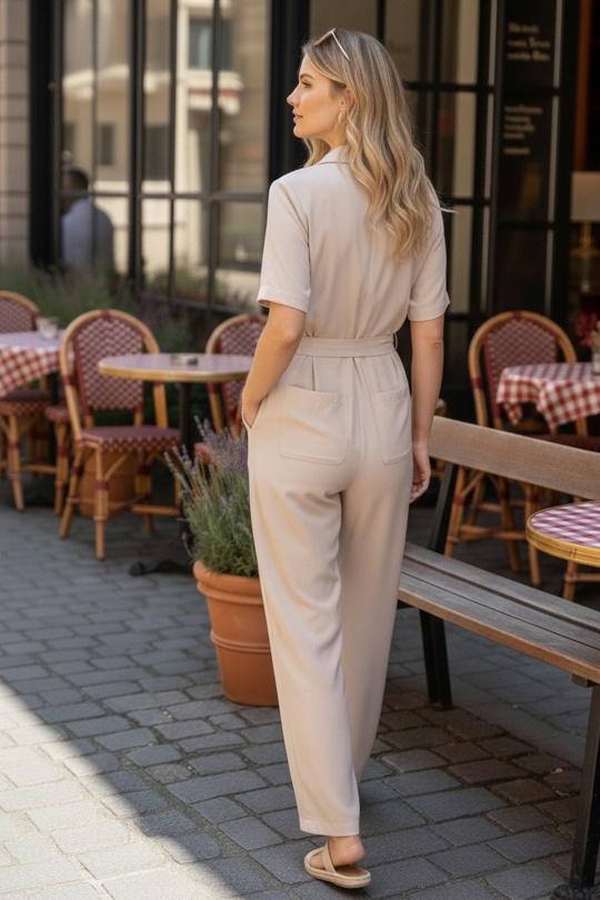 Combinaisons Femme Beige CIMINY M0604 Efashion Paris