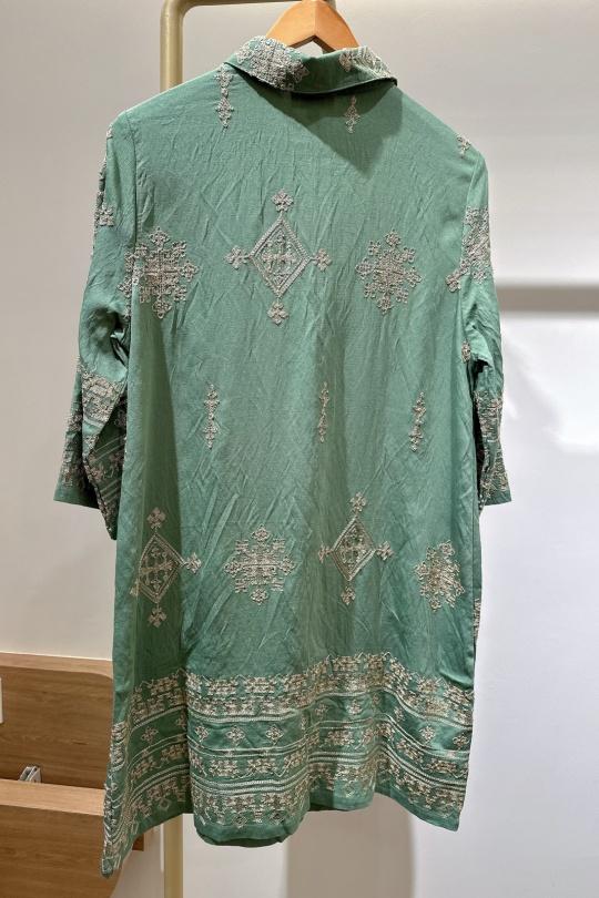 Robes courtes Femme Vert CIMINY C11042 Efashion Paris