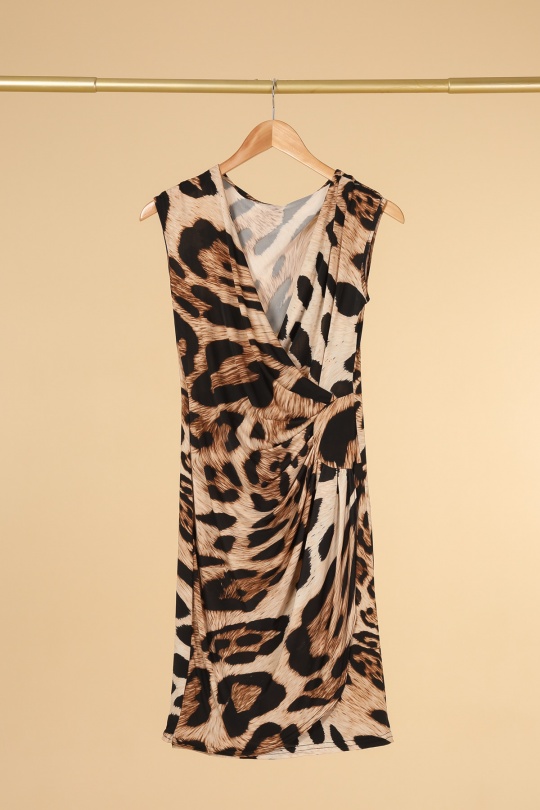 Vestidos a media pierna Mujer Taupe NEW LOLO DE70 Efashion Paris