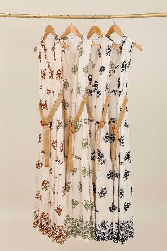 Robes longues Femme Couleurs mélangées NEW LOLO A3227 Efashion Paris