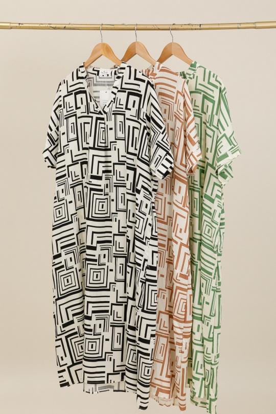 Robes longues Femme Couleurs mélangées NEW LOLO A3219 Efashion Paris