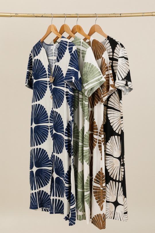 Robes longues Femme Couleurs mélangées NEW LOLO A3218 Efashion Paris