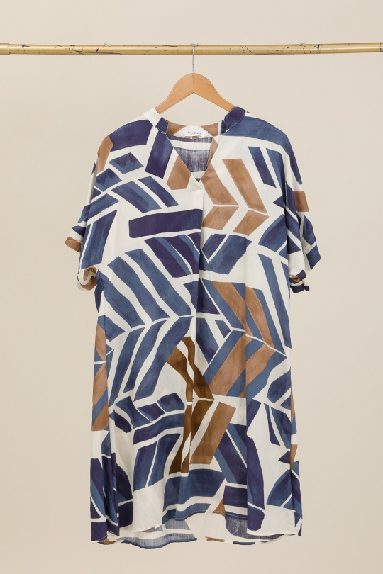 Robes mi-longues Femme Couleurs mélangées NEW LOLO A3217 Efashion Paris