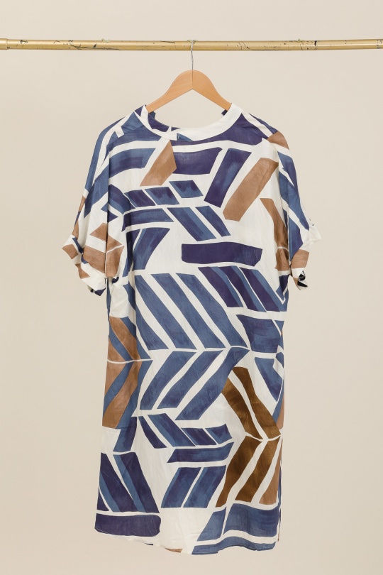 Robes mi-longues Femme Couleurs mélangées NEW LOLO A3217 Efashion Paris