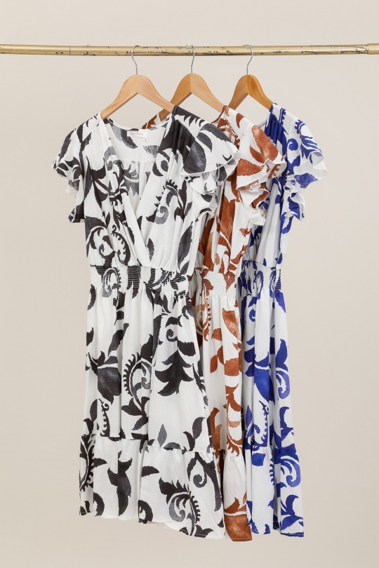 Robes courtes Femme Couleurs mélangées NEW LOLO C66 Efashion Paris