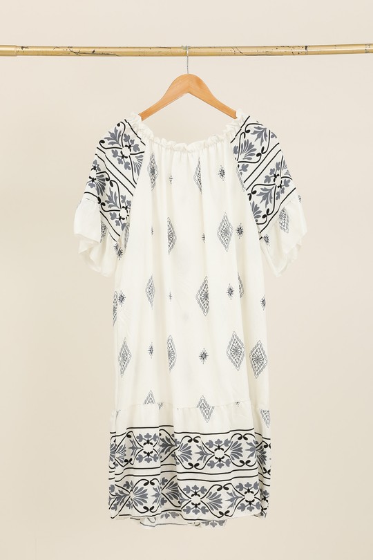 Robes mi-longues Femme Couleurs mélangées NEW LOLO A3229 Efashion Paris