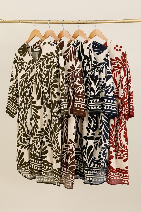 Robes mi-longues Femme Couleurs mélangées NEW LOLO A3333 Efashion Paris