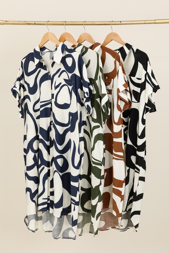 Vestidos a media pierna Mujer Colores mixtos NEW LOLO A3283 Efashion Paris