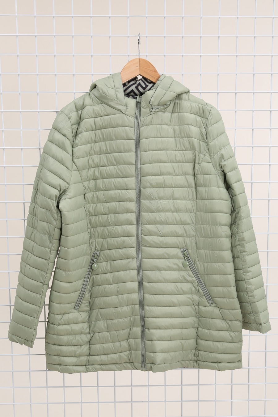 Doudounes Femme Vert NEW LOLO T3009 REVERSIBLE  #c Efashion Paris