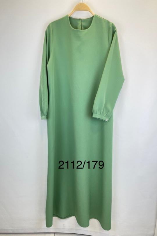 Abaya Femme Vert clair SILVER FASHION 2112 Efashion Paris