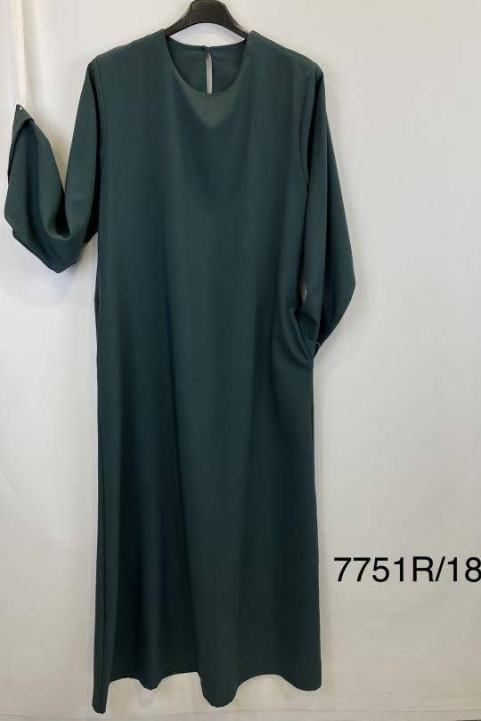 Abaya Femme Menthe SILVER FASHION 7751 Efashion Paris