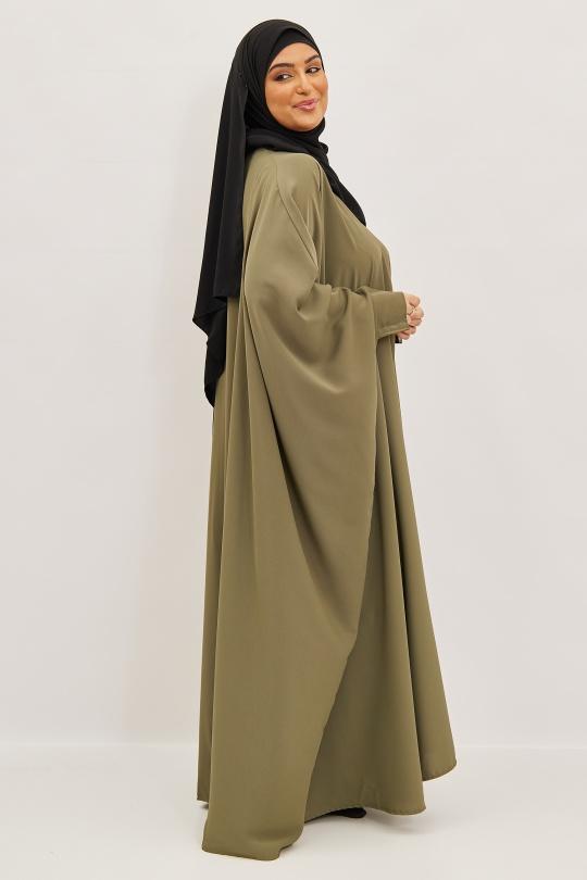 Abaya Femme Bordeaux SILVER FASHION 6176 Efashion Paris