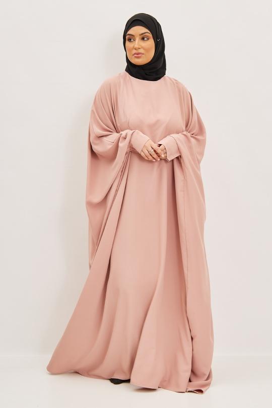 Abaya Femme Bordeaux SILVER FASHION 6176 Efashion Paris