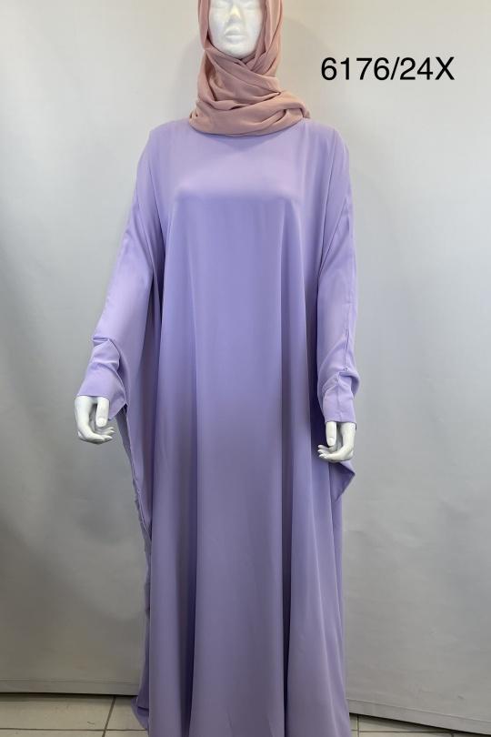 Abaya Femme Bordeaux SILVER FASHION 6176 Efashion Paris