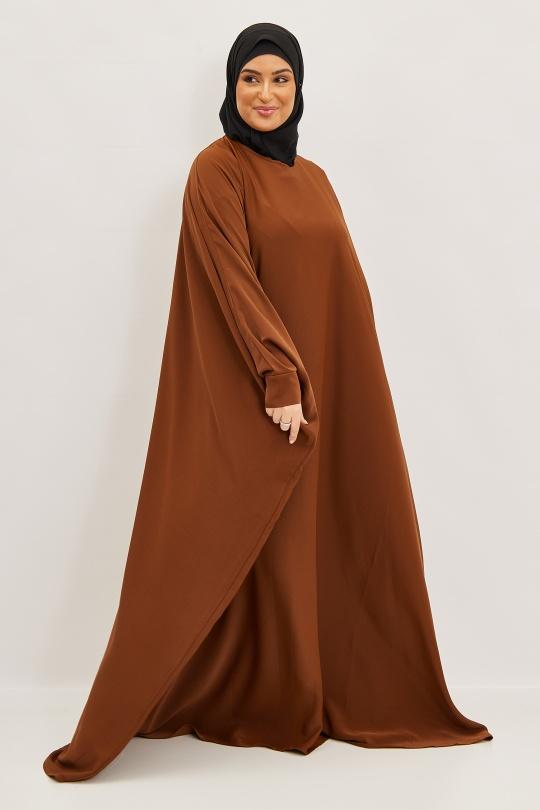Abaya Femme Bordeaux SILVER FASHION 6176 Efashion Paris