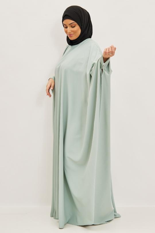 Abaya Femme Bordeaux SILVER FASHION 6176 Efashion Paris