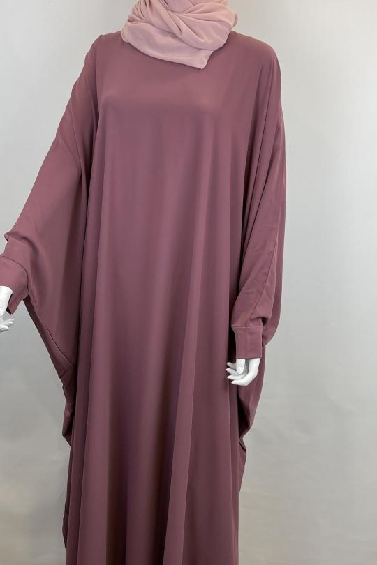 Abaya Femme Bordeaux SILVER FASHION 6176 Efashion Paris