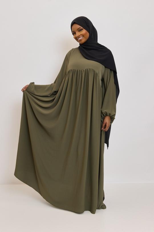 Abaya Femme Noir SILVER FASHION 3001 Efashion Paris