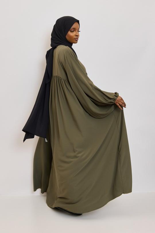 Abaya Femme Noir SILVER FASHION 3001 Efashion Paris