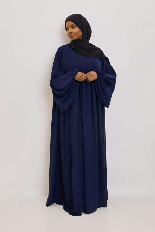 Abaya Femme Noir SILVER FASHION 3001 Efashion Paris