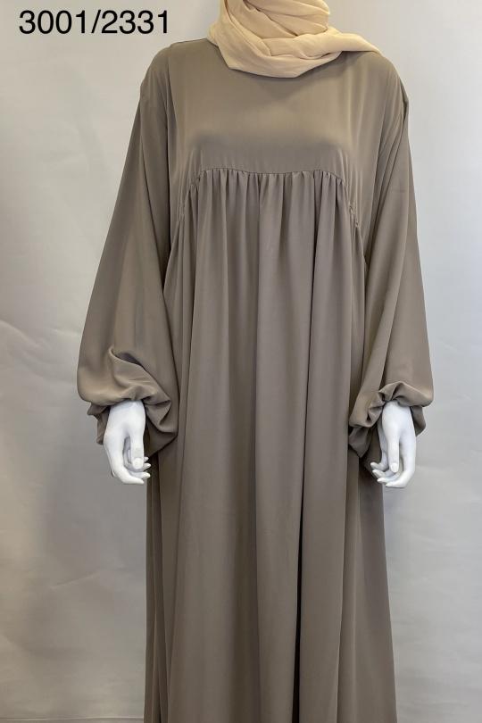 Abaya Femme Noir SILVER FASHION 3001 Efashion Paris