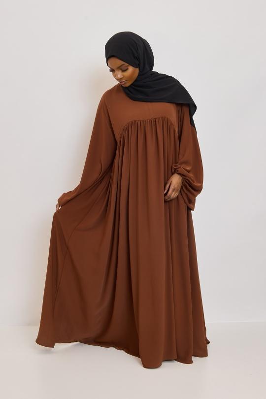Abaya Femme Noir SILVER FASHION 3001 Efashion Paris