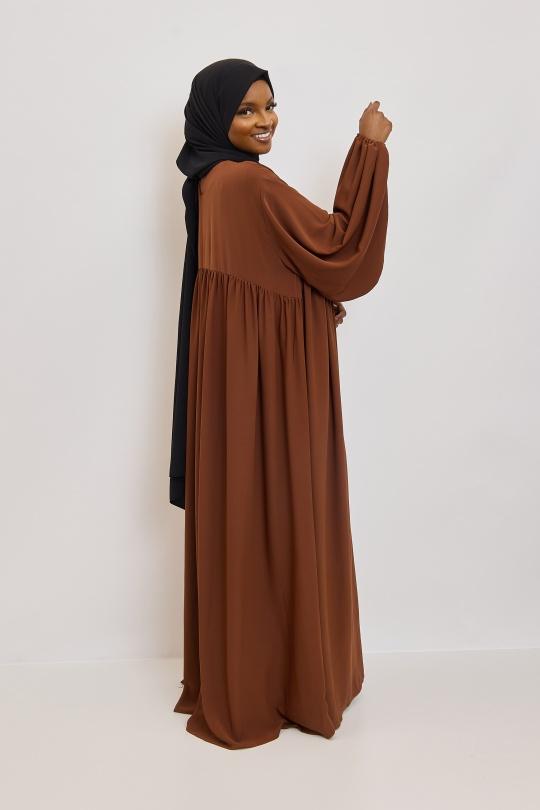Abaya Femme Noir SILVER FASHION 3001 Efashion Paris