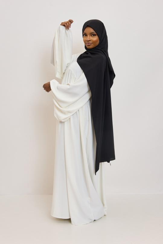 Abaya Femme Noir SILVER FASHION 3001 Efashion Paris
